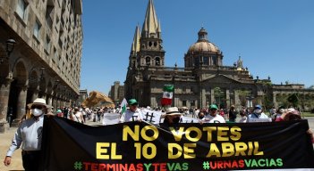 Protesta en México. / Foto: AFP 