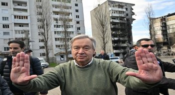 secretario general de la ONU, Antonio Guterres visitó Ucrania