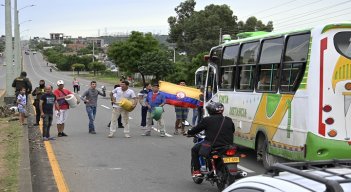 La protesta se desarrolló de manera pacífica. / Foto: Jorge Gutiérrez / La Opinión 