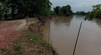 El río Pamplonita podría inundar fincas y destruir cultivos de arroz