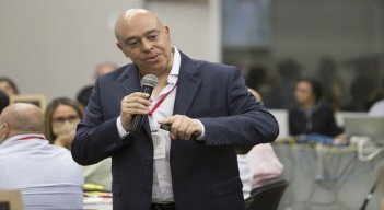 Jorge Saravia Ríos es consultor en temas de finanzas y estrategia. Participó en la convención de Cerámica Italia y grupos de interés.  Foto Juan Pablo Cohen / La Opinión{