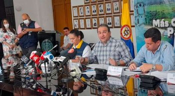 El gobernador Silvano Serrano anunció millonarias vías para Norte./Foto orlando carvajal