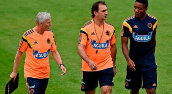 José Néstor Pékerman y Néstor Lorenzo en la Selección Colombia. 