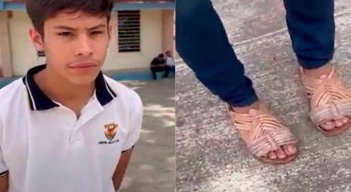 Joven recibe lección por burlarse de un compañero en el colegio