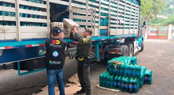 70.000 unidades de cerveza nacional fueron aprehendida como contrabando/Foto cortesía