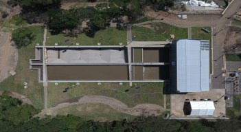 El agua se desarenará e impulsará a lo largo de 17 kilómetros por una tubería hasta la planta de tratamiento de agua potable El Pórtico en Cúcuta./ Foto: Pablo Castillo / La Opinión 