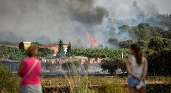 Incendio en España