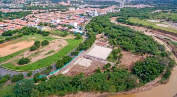 Vista aérea de las nuevas zonas recreativas que tendrá el parque Playa/Foto cortesía