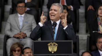 "Yo no me voy a ir del país, yo me quedo en Colombia": Duque./Foto: Colprensa