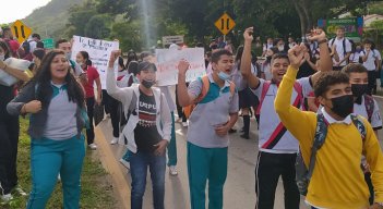 Protesta en La Garita