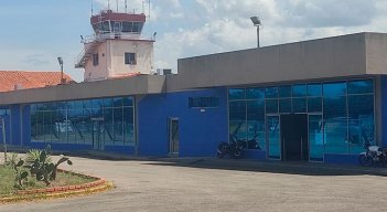 El aeropuerto de San Antonio movilizaba alrededor de 800 pasajeros diarios. / Fotos Cortesía