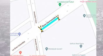 En este tramo de la avenida Gran Colombia se producirá el cierre vial./Foto cortesía