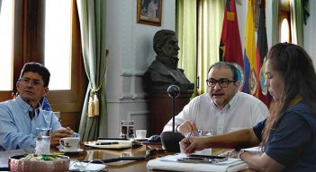 Gobernador Silvano Serrano Guerrero alertó a los alcaldes por el fenómeno de La Niña./Foto cortesía