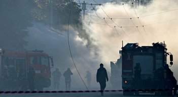 Gritos y pánico en Kiev, atacada por drones "suicidas"