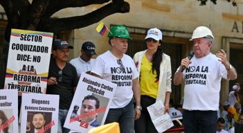 Mineros marcharon en el centro de Cúcuta para decir ‘No a la reforma tributaria’