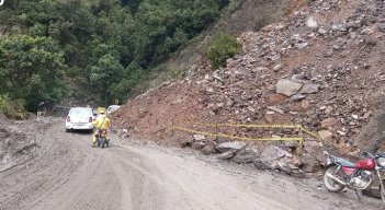 Hay derrumbes en la vía Ocaña-Cúcuta a causa de la ola invernal 