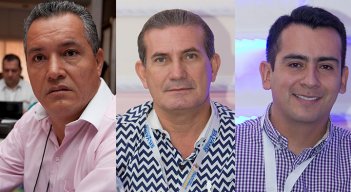 Carlos Julio Socha, alcalde de Villa del Rosario; Manuel Orlando Pradilla, alcalde de El Zulia; y José Miguel Bonilla, alcalde  de Los Patios./ Foto Archivo