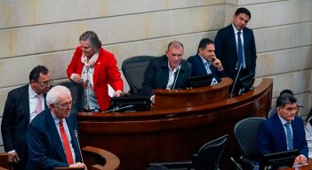 El ministro de Hacienda, José Antonio Ocampo, durante la plenaria del Senado, en donde se aprobó el informe de la conciliación de la reforma tributaria. / Foto: Colprensa