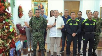 Gobernador silvano Serrano al anunciar la instalación de una mesa de seguridad/Foto cortesía