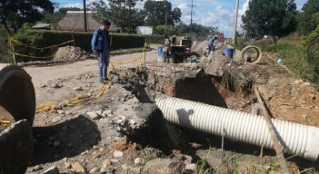 En la vía a Arboledas la Gobernación adelanta la reparación de los tramos críticos/Foto cortesía