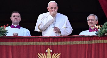 El papa Francisco también llamó a no usar la comida "como arma", en alusión a los conflictos que asolan sobre todo el cuerno de África./Foto: AFP