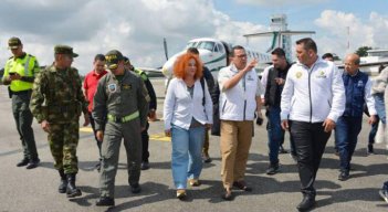 Funcionarios del Alto Gobierno se trasladan hasta Pamplona para dialogar con campesinos./Foto: cortesía