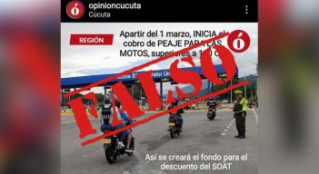 Noticia falsa. 