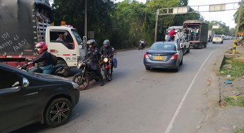 El tránsito volvió a fluir en vía a Pamplona./Foto: cortesía