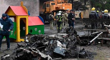 Ministro del Interior de Ucrania entre los 16 muertos en accidente de helicóptero