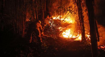 Incendio en Chile