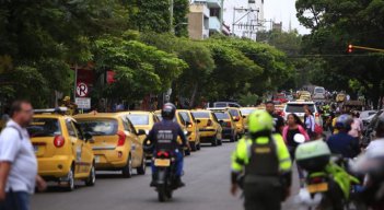 Así avanza la movilización de los taxistas en Cúcuta por el paro nacional