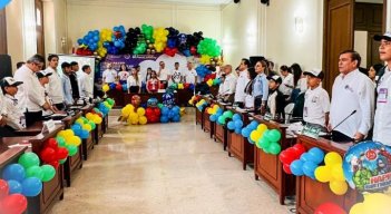 Los niños se tomaron la Asamblea Departamental de Norte.