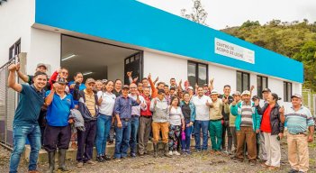 Punto de acopio en la vereda Pamplonita, Ragonvalia. / Foto Cortesía