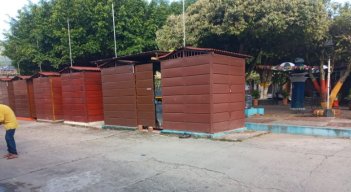 La comunidad pide que reubiquen las casetas en otra zona del municipio.  / Foto: Cortesía / La Opinión 
