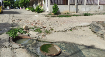 Alcantarilla en Niña Ceci