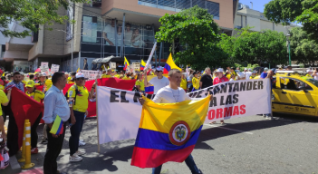 Manifestaciones en Cúcuta en contra de Petro