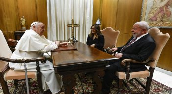 Papa Francisco y Lula. / Foto: AFP