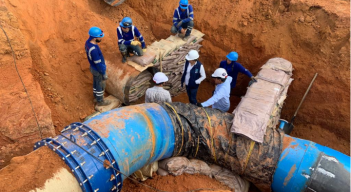 Reparaciones de Aguas Kpital en el Tabiro