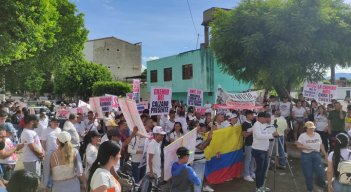 Gremio el calzado en Cúcuta adelanta una protesta pacífica