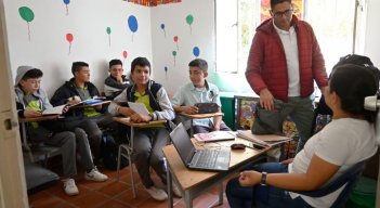 En un puesto de salud acuden a clases algunos estudiantes de El Tarrita/Foto Jorge Gutíerrez/La Opinión