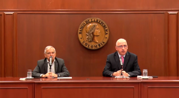 El ministro de Haciendo, Ricardo Bonilla, y el gerente del Banco de la República, Leonardo Villar. / Foto: Cortesía