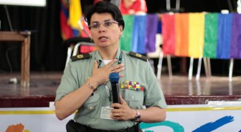 Ella es Sandra Yaneth Mora, la mujer que llega a la comandancia de la Policía Metropolitana de Cúcuta