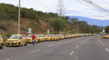 Así transcurre el paro nacional de taxistas en Cúcuta