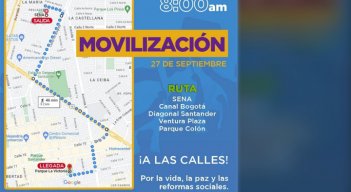 El punto de encuentro es el Parque Colón 