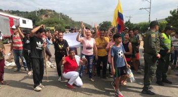 Los manifestantes salieron desde las 5:00 de la mañana a protestar. / Foto: Nicolás Mojica.