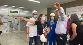 El ministro también hizo presencia en los hospitales municipales de Los Patios y Villa del Rosario