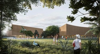 El Centro de Convenciones Virgilio Barco Vargas se construirá en un área de 72.648 metros cuadrados. Este es uno de los renders del proyecto. /Foto Cortesía