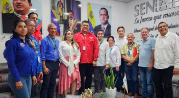 Reunión en la Aduana Principal San Antonio del Táchira./Foto Cortesía