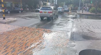 El daño se reparó sobre las 5:00 de la tarde. / Foto: Orlando Carvajal. 
