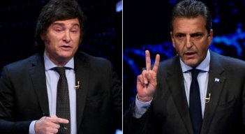 Milei y Massa, candidatos a la presidencia de Argentina